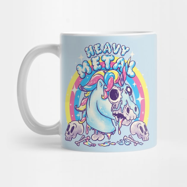 Heavy Metal Unicorn | Funny Cute Dead Unicorn Skull | Ironic Irony Ironical Sarcasm Sarcastic Poke fun Decay Death Putrefaction Zombie Making perfect Gift Present by anycolordesigns